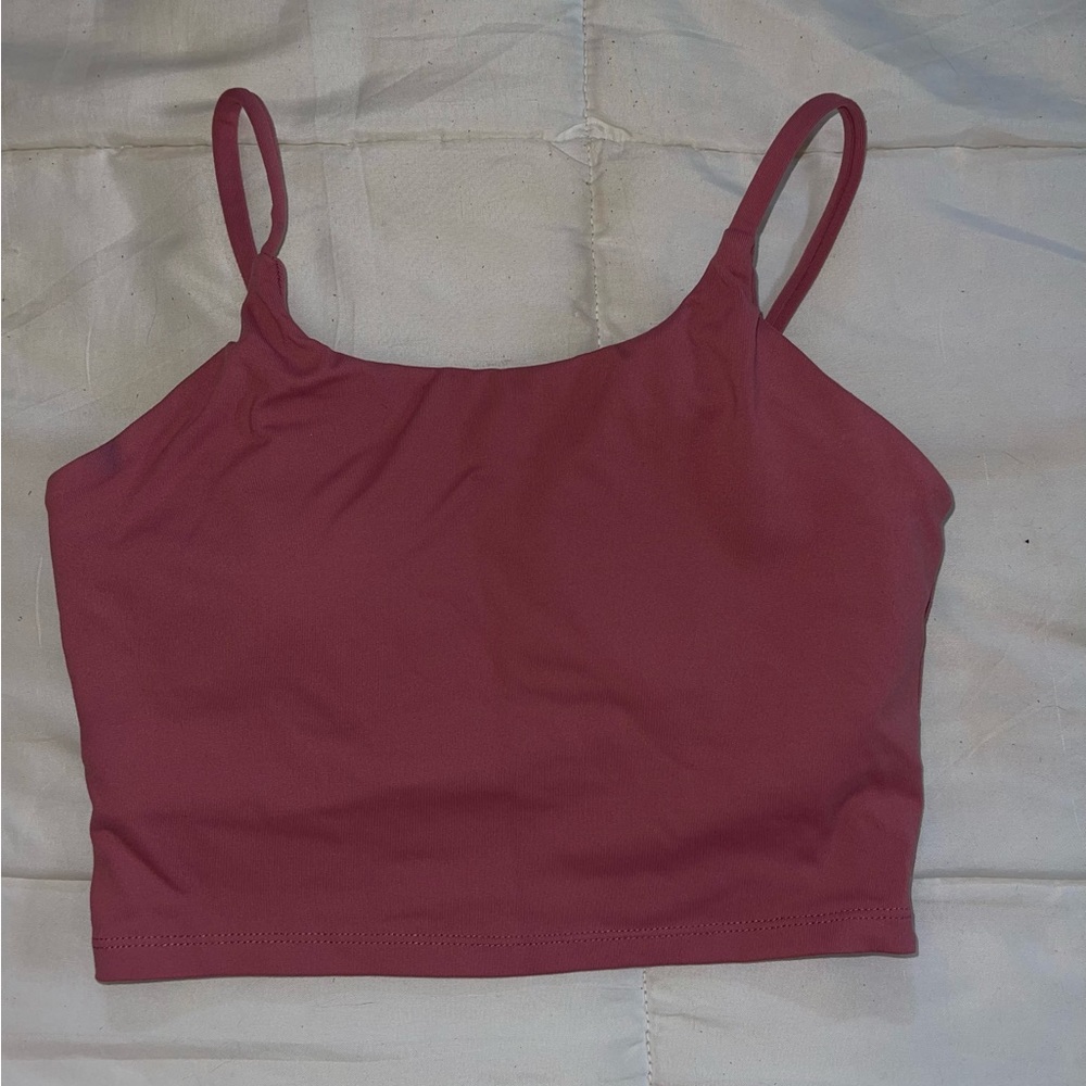 Women’s Comfy Longline Padded Gym Workout Crop Tank
